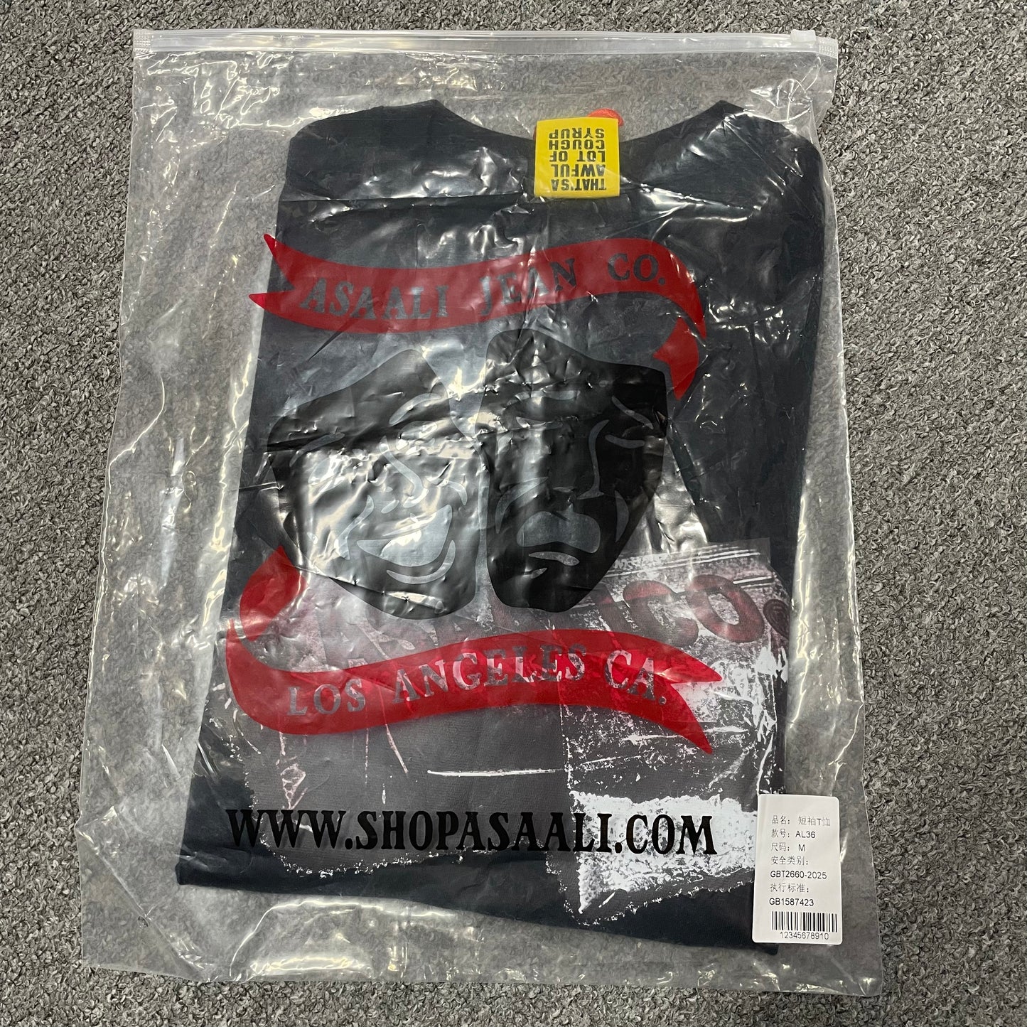 The Asaali x That's A Awful Lot Of Cough Syrup Wrapped Brick T-Shirt