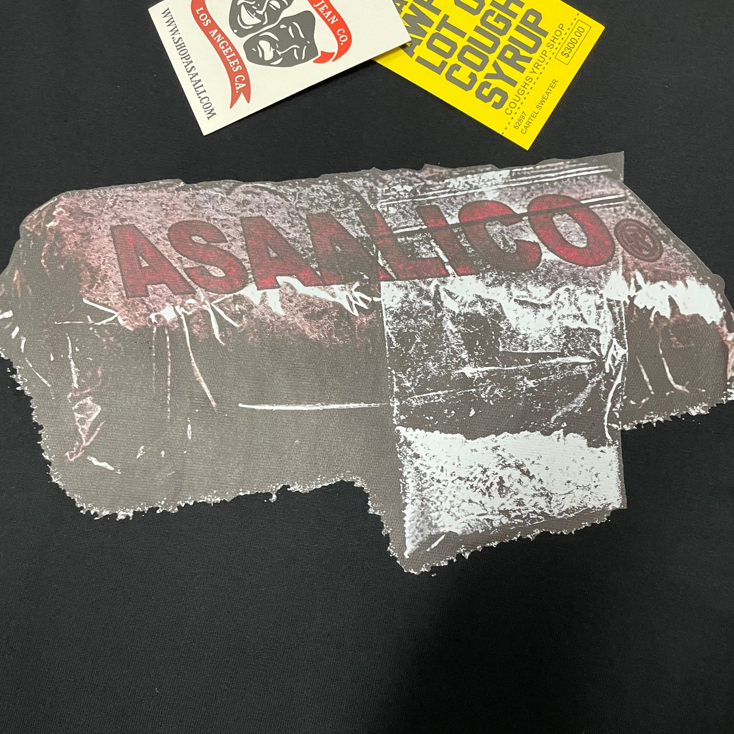 The Asaali x That's A Awful Lot Of Cough Syrup Wrapped Brick T-Shirt