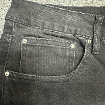 AMIRI Western Patch Distressed Jeans Faded Black