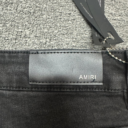 AMIRI Dice Patch Skinny Jeans Black