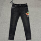 AMIRI Dice Patch Skinny Jeans Black