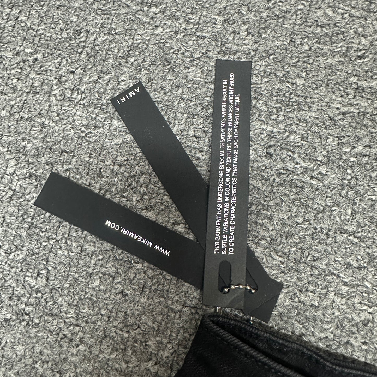 AMIRI Dice Patch Skinny Jeans Black
