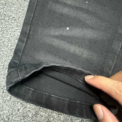 AMIRI Dice Patch Skinny Jeans Black