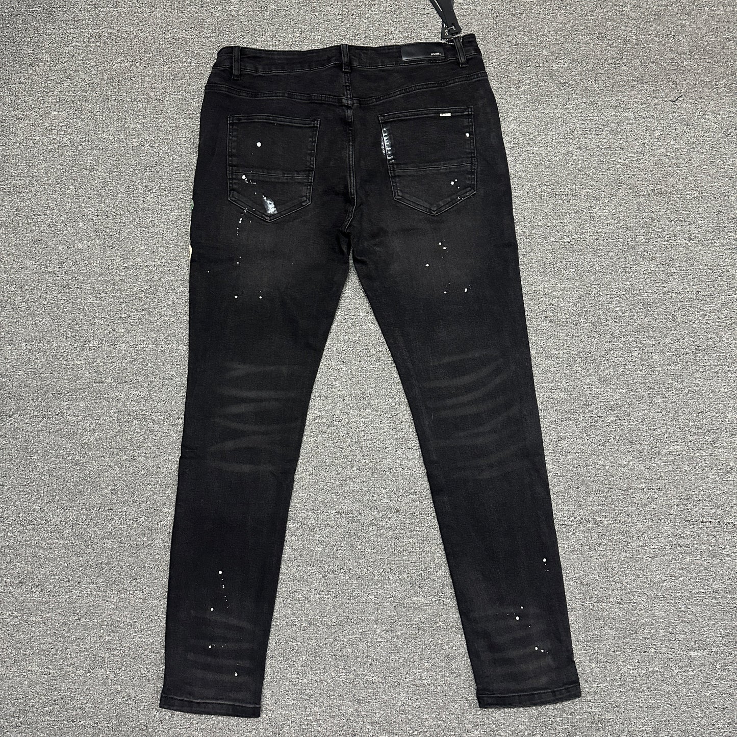 AMIRI Dice Patch Skinny Jeans Black