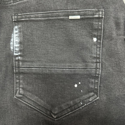 AMIRI Dice Patch Skinny Jeans Black