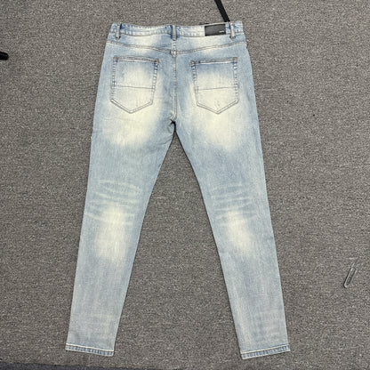 AMIRI Multicolor Icon Patch Jeans Light Indigo