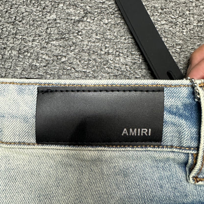 AMIRI Multicolor Icon Patch Jeans Light Indigo