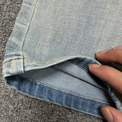 AMIRI Distressed Skinny Jeans Light Indigo