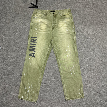 AMIRI Painter Cargo Jeans Olive Green