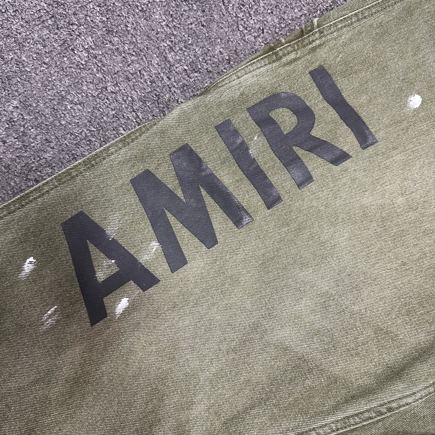 AMIRI Painter Cargo Jeans Olive Green