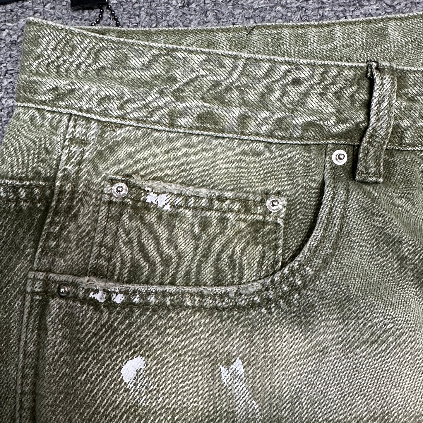 AMIRI Painter Cargo Jeans Olive Green