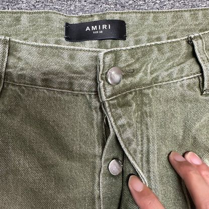 AMIRI Painter Cargo Jeans Olive Green