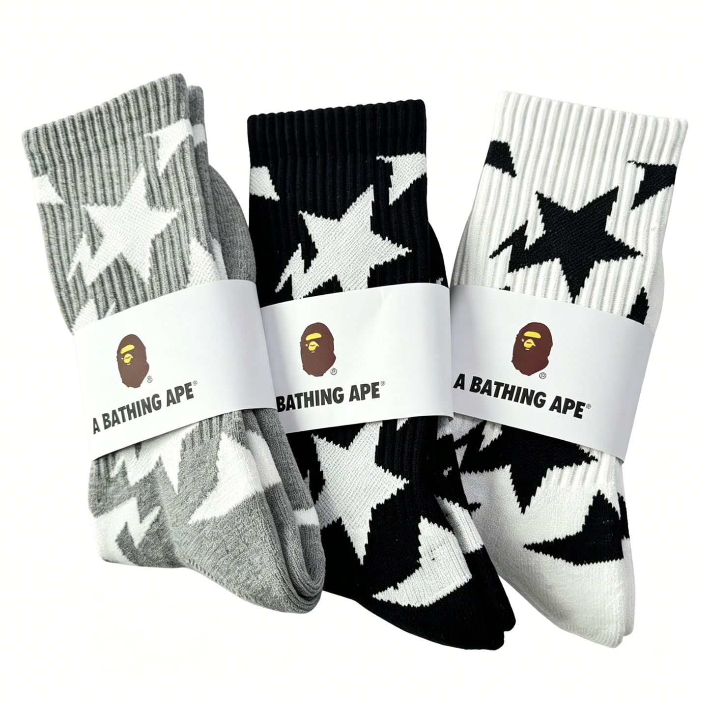 BAPE Sta Pattern Socks