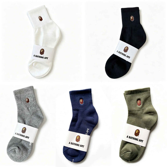BAPE Ape Head One Point Rib Socks