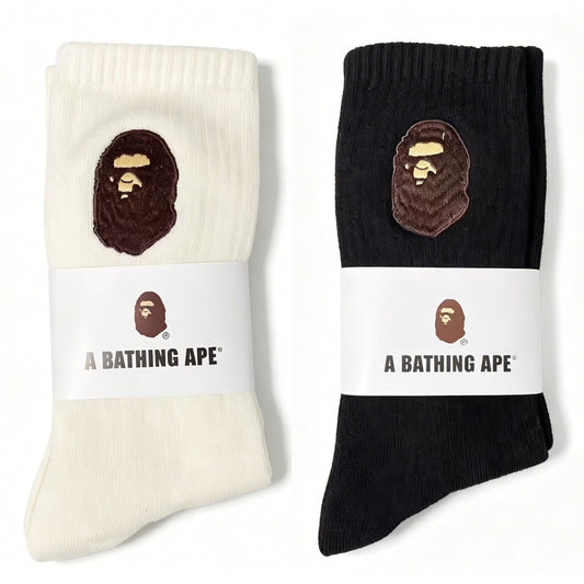 BAPE Ape Head Patch Socks