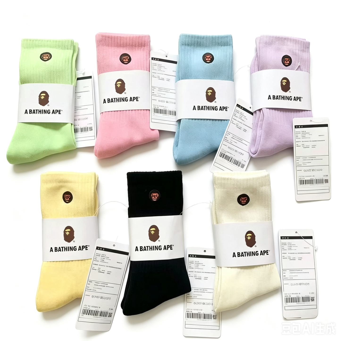 BAPE Ape Head One Point Socks