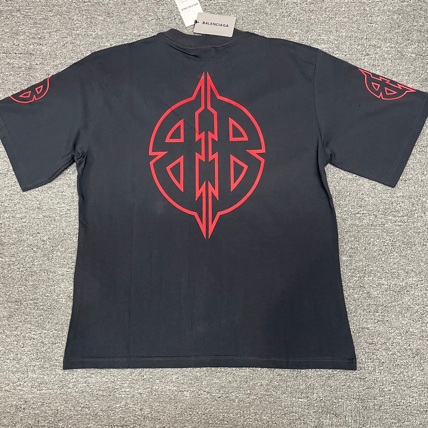 Balenciaga Metal BB Stencil Medium Fit T-Shirt