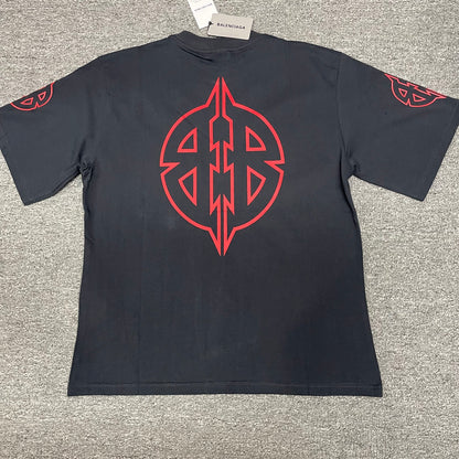 Balenciaga Metal BB Stencil Medium Fit T-Shirt