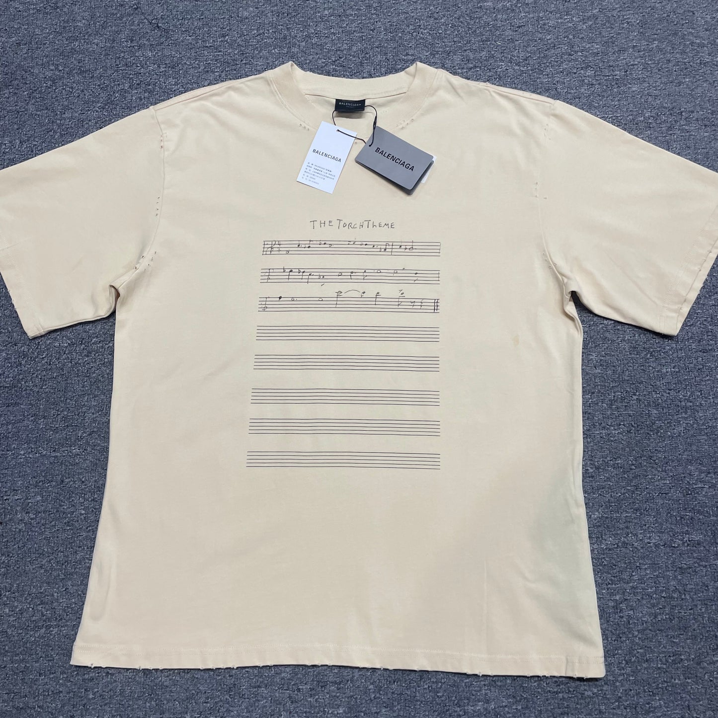 Balenciaga Music x Angelo Badalamenti "The Torch Theme" Series T-shirt