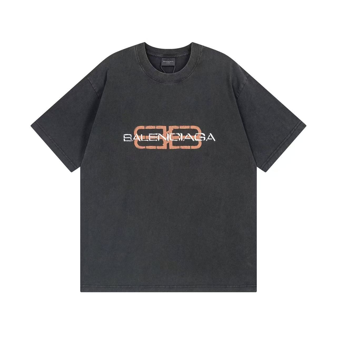 Balenciaga BB Logo Washed T-Shirt