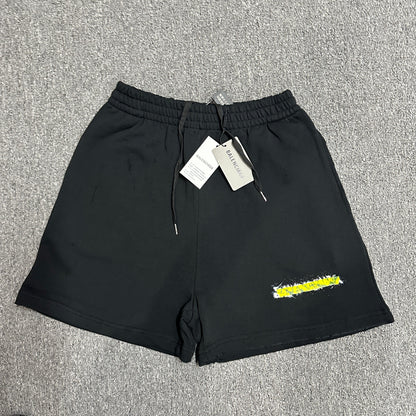 Balenciaga Messy Spray Baggy Sweat Shorts