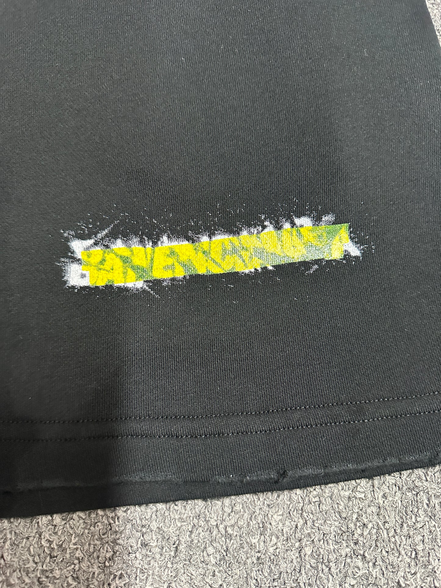 Balenciaga Messy Spray Baggy Sweat Shorts