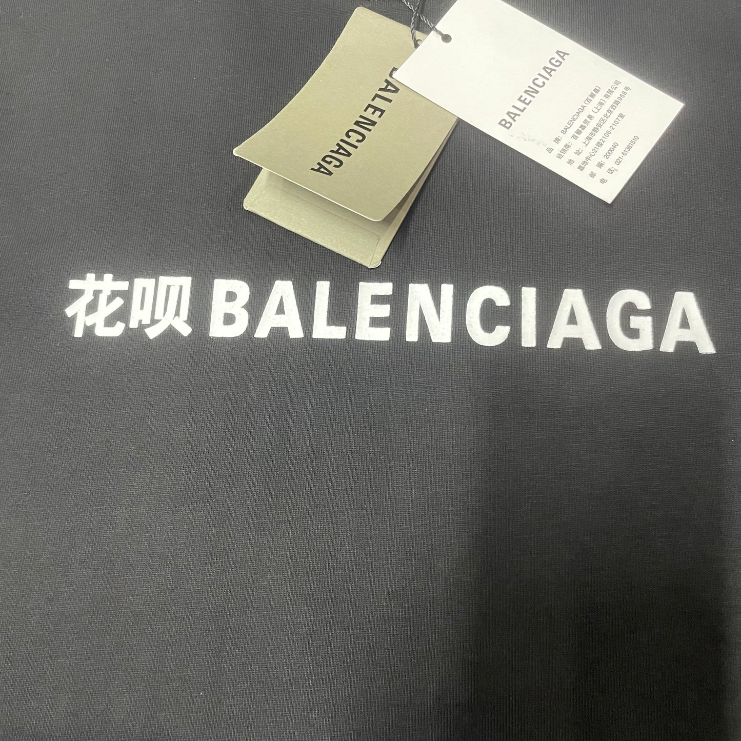 Balenciaga x Alipay SS25 Logo Print Oversized T-Shirt