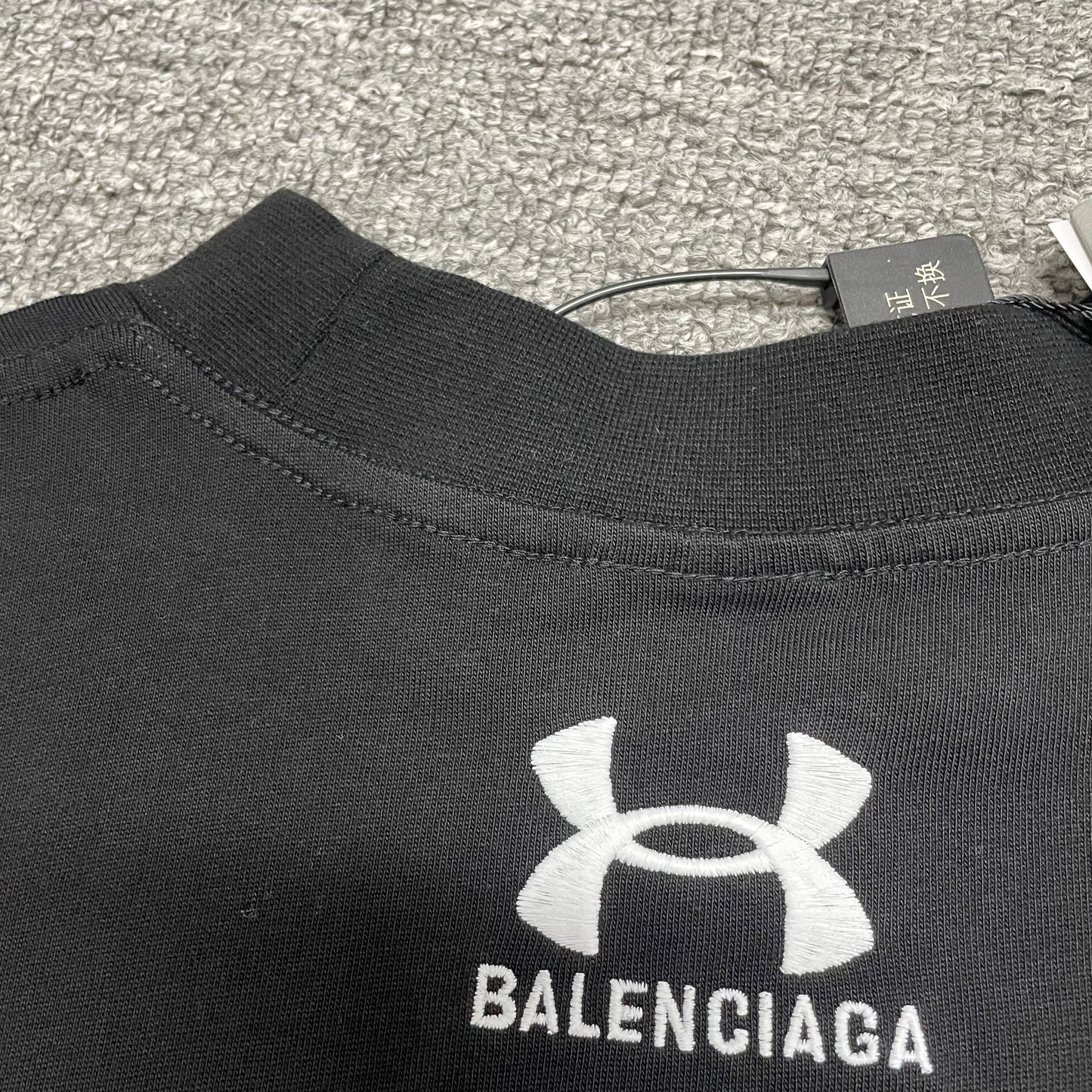 Balenciaga x Under Armour Logo Embroidered T-Shirt