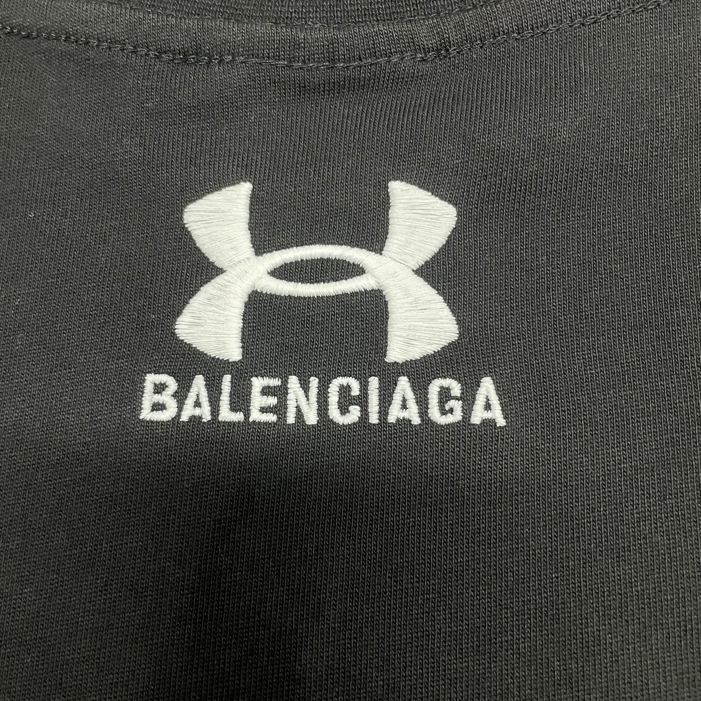 Balenciaga x Under Armour Logo Embroidered T-Shirt