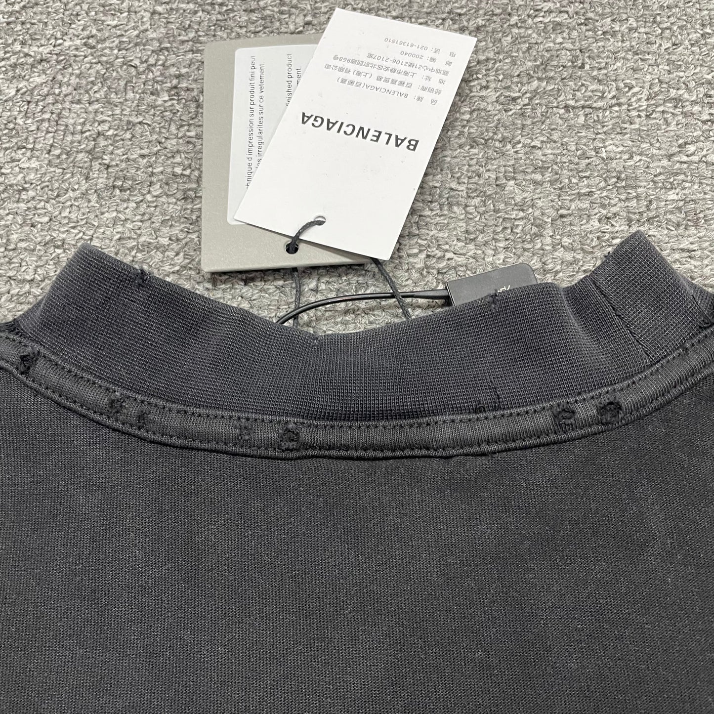 Balenciaga Logo Patch Inside-Out T-Shirt