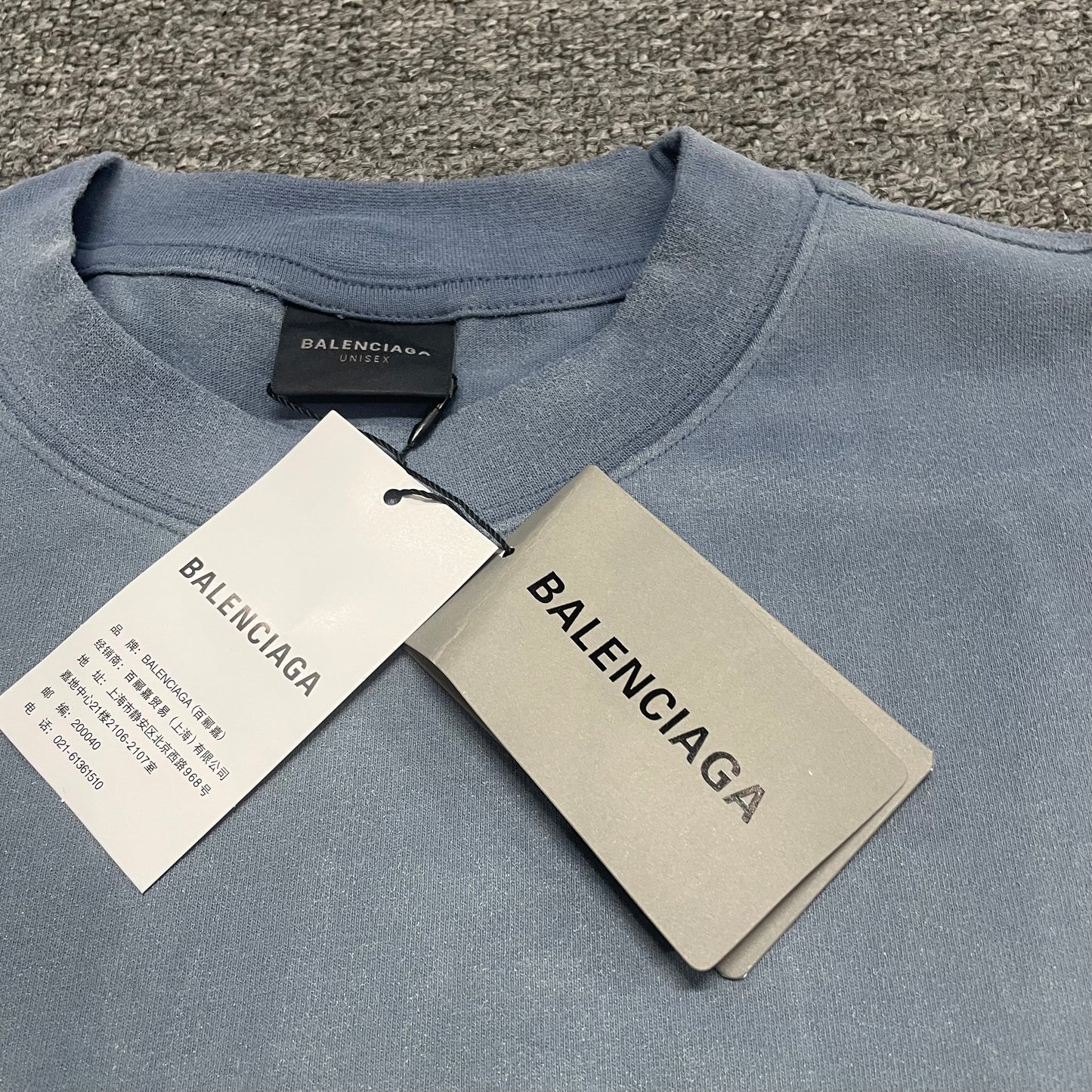 Balenciaga Back Embroidered Logo T-Shirt