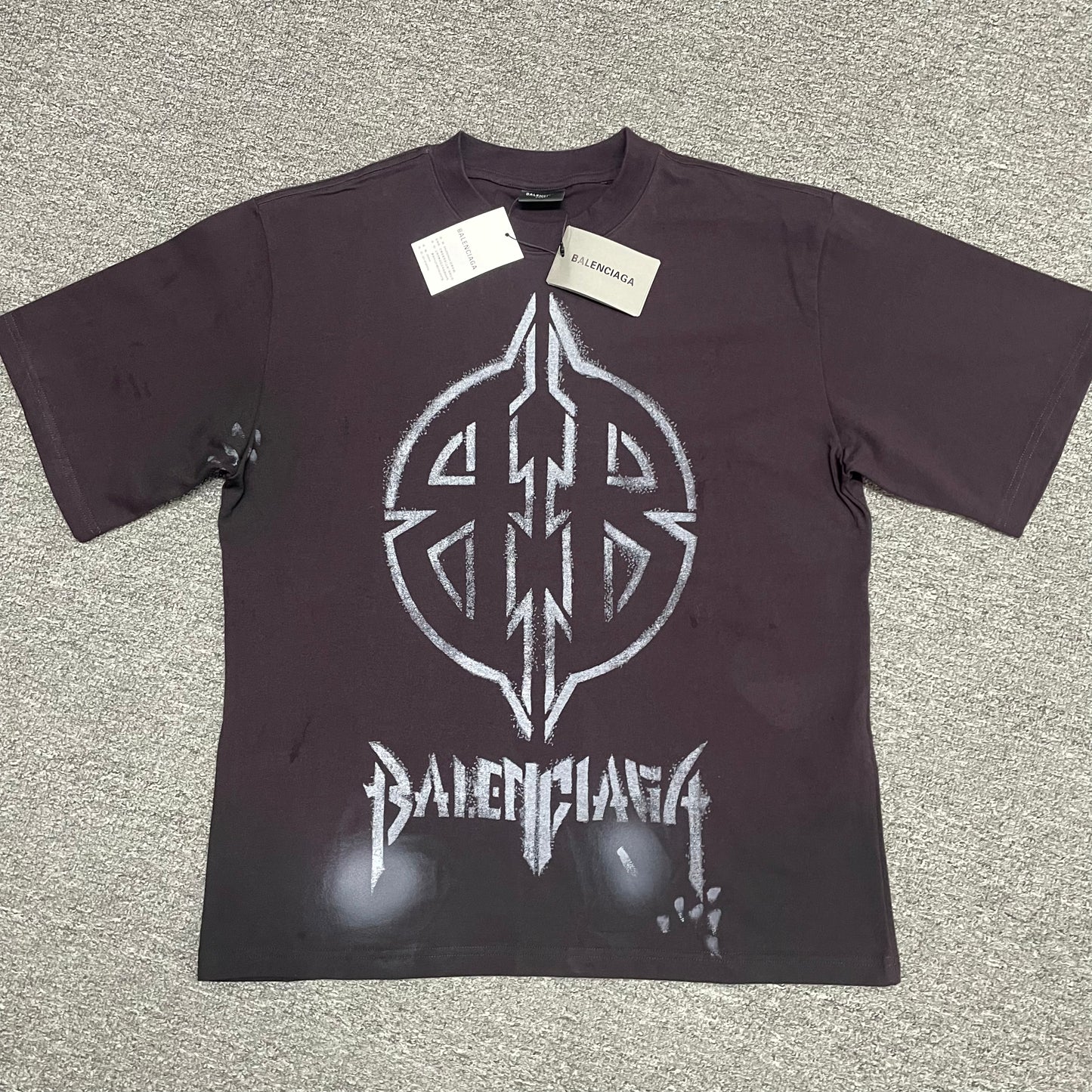 Balenciaga Metal BB Stencil T-Shirt