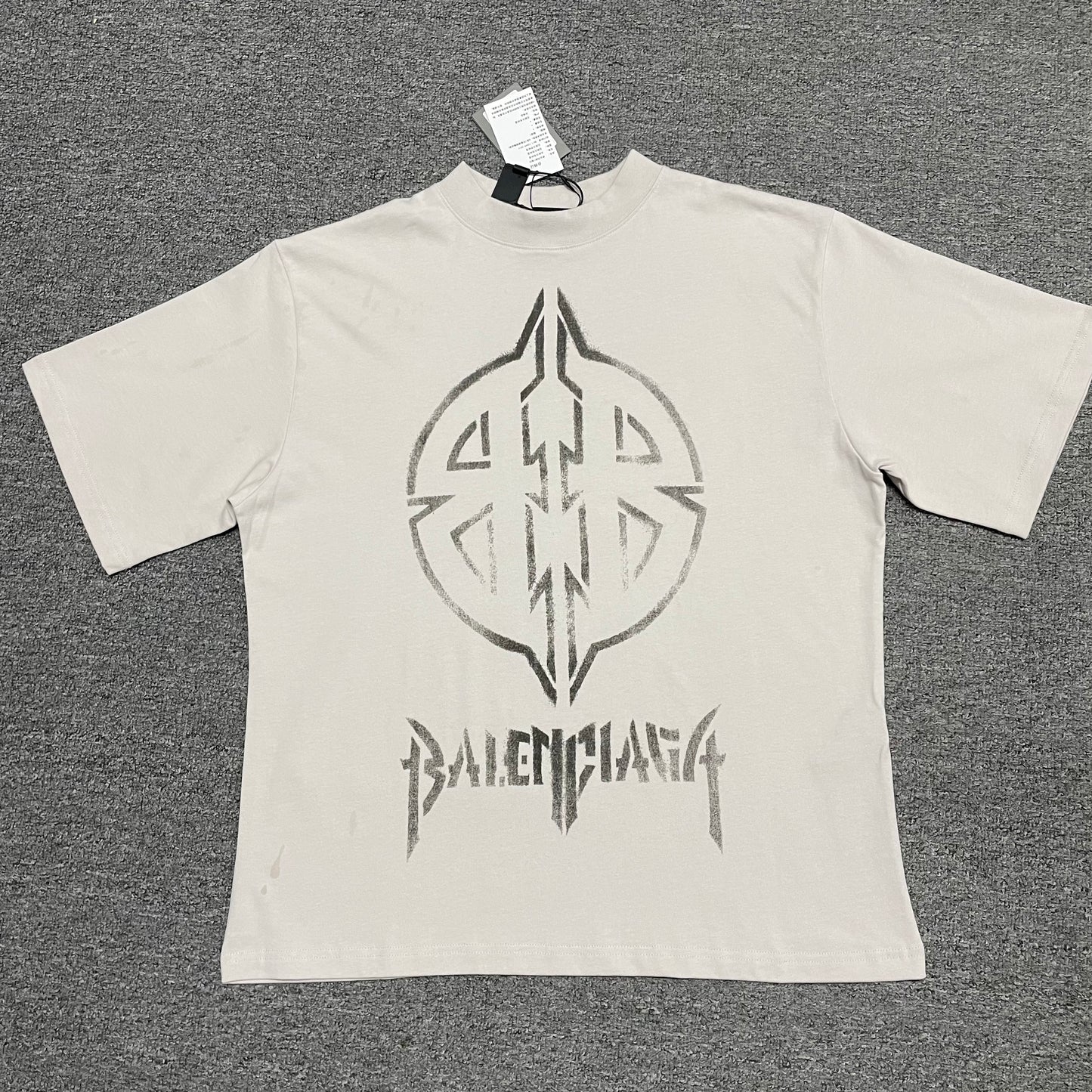 Balenciaga Metal BB Stencil T-Shirt