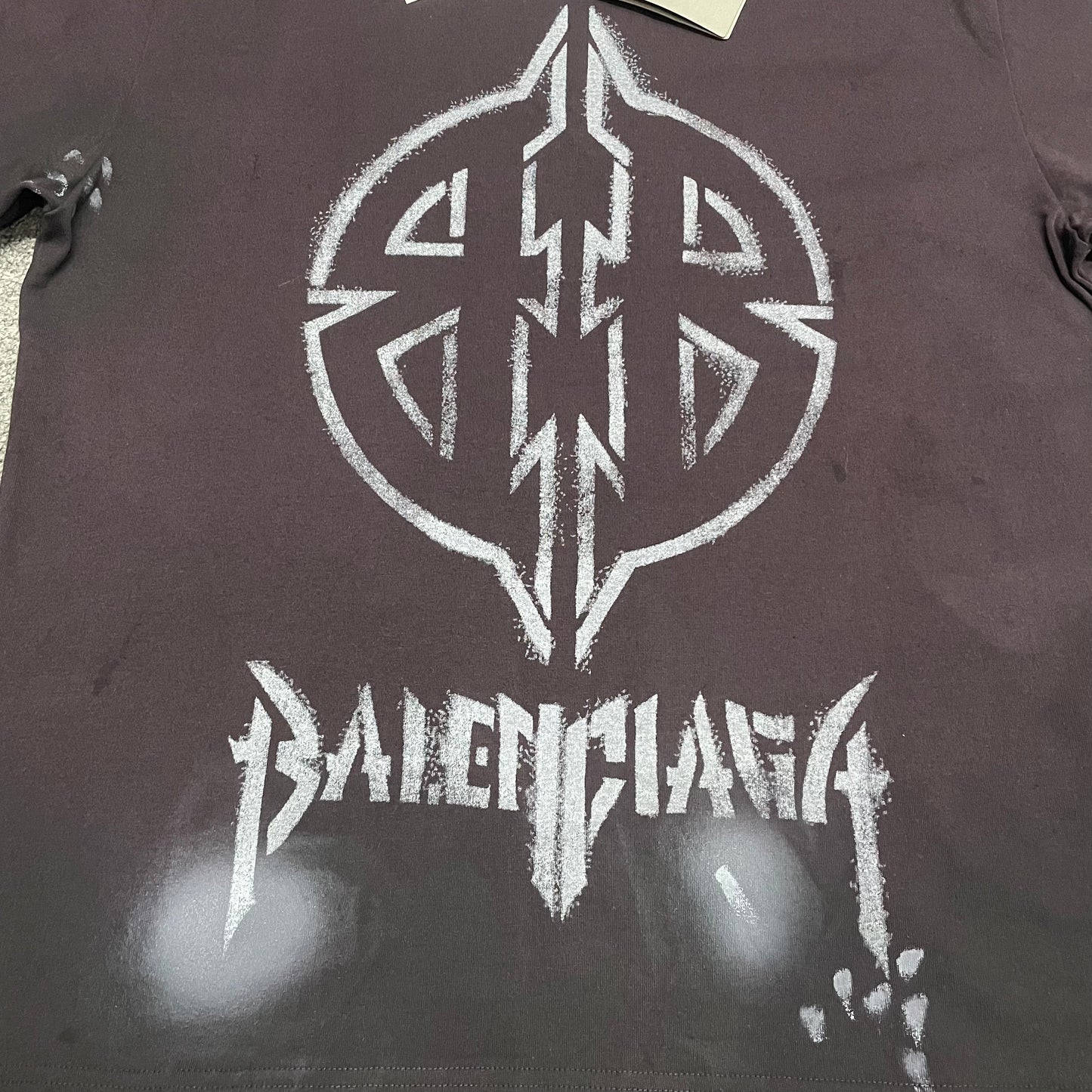 Balenciaga Metal BB Stencil T-Shirt