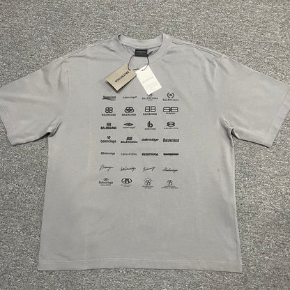 Balenciaga Archives Logos-Print T-Shirt