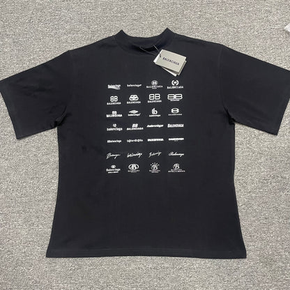 Balenciaga Archives Logos-Print T-Shirt