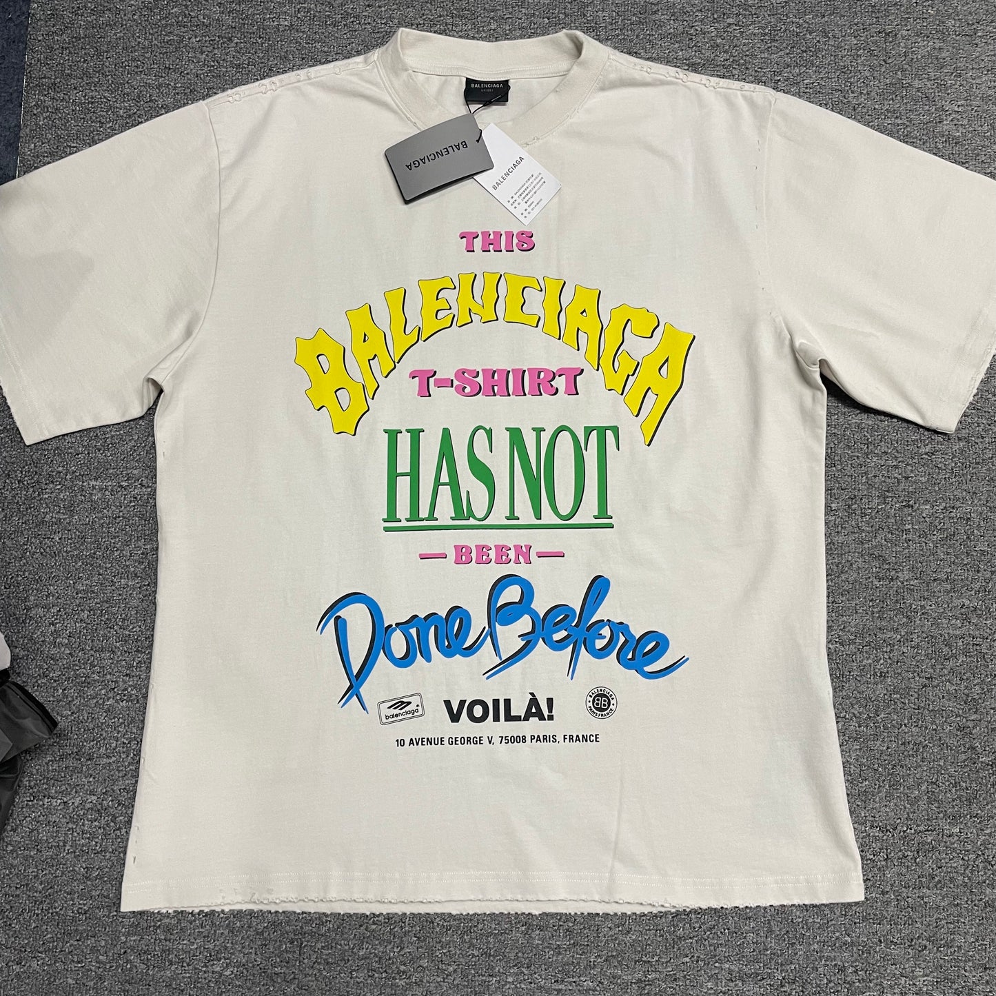 Balenciaga "Not Been Done" Oversized Graphic T-Shirt