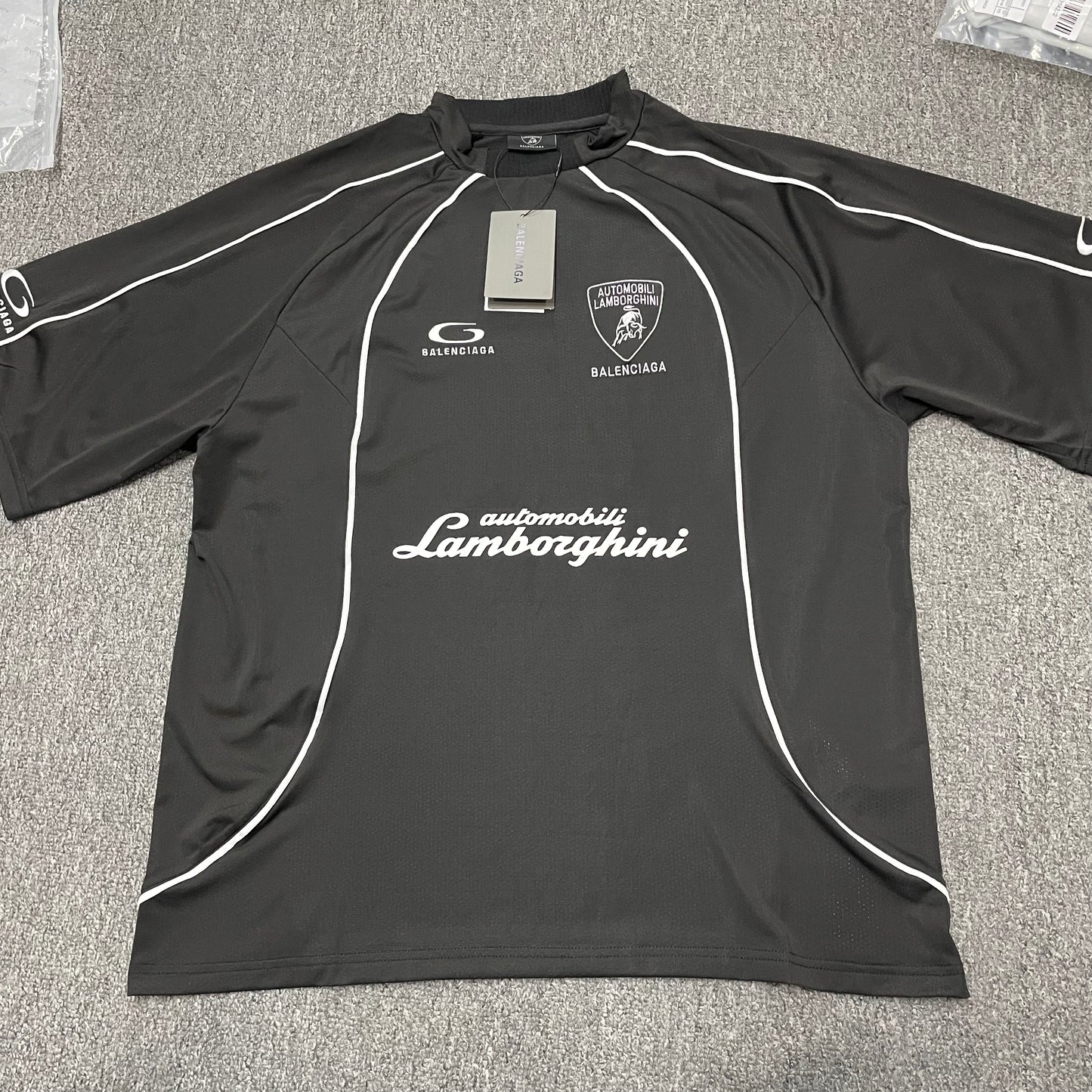 Balenciaga Automobili Lamborghini Oversized Soccer T-Shirt