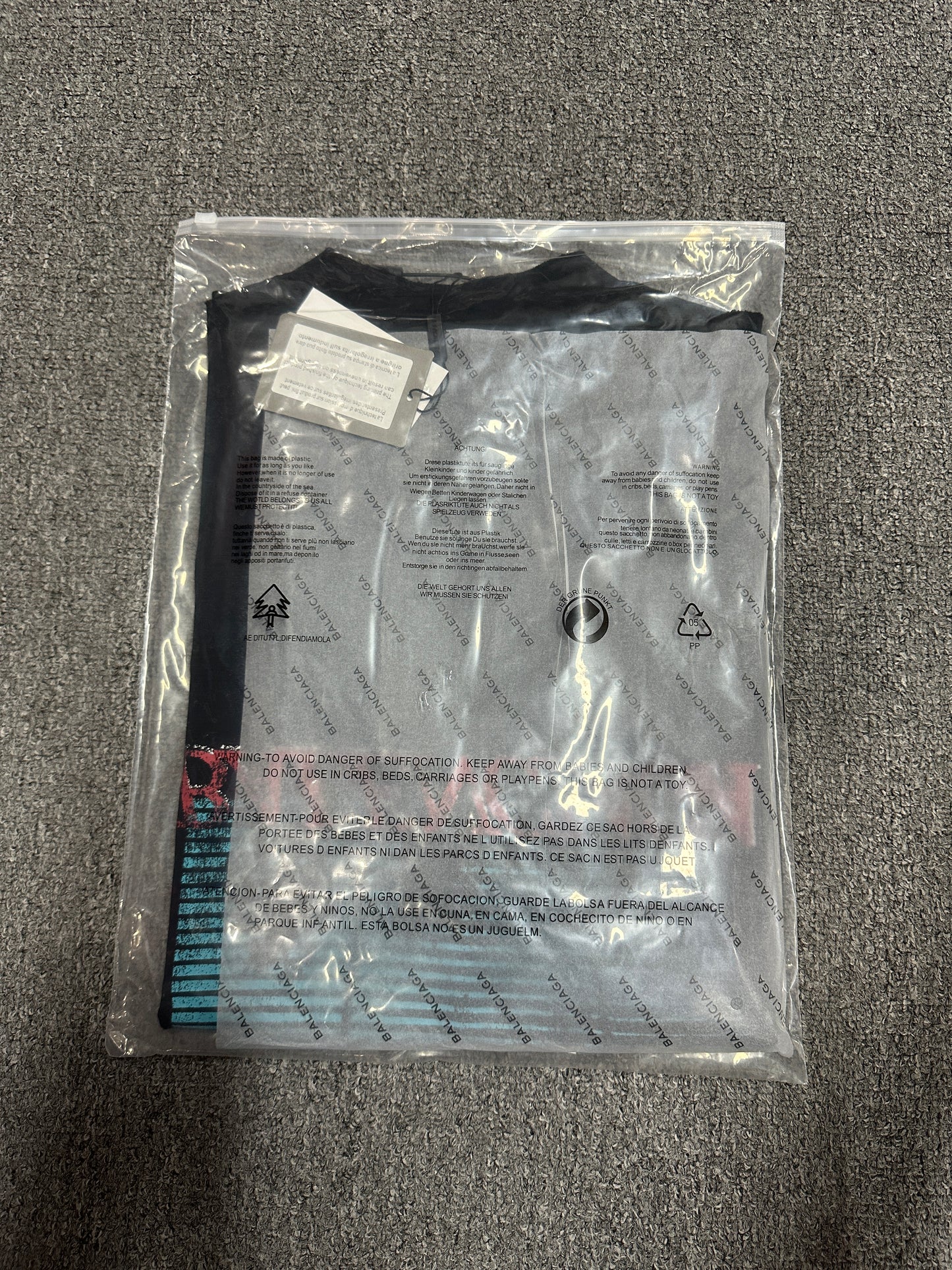 Balenciaga Vintage Holiday Graphic Print T-Shirt