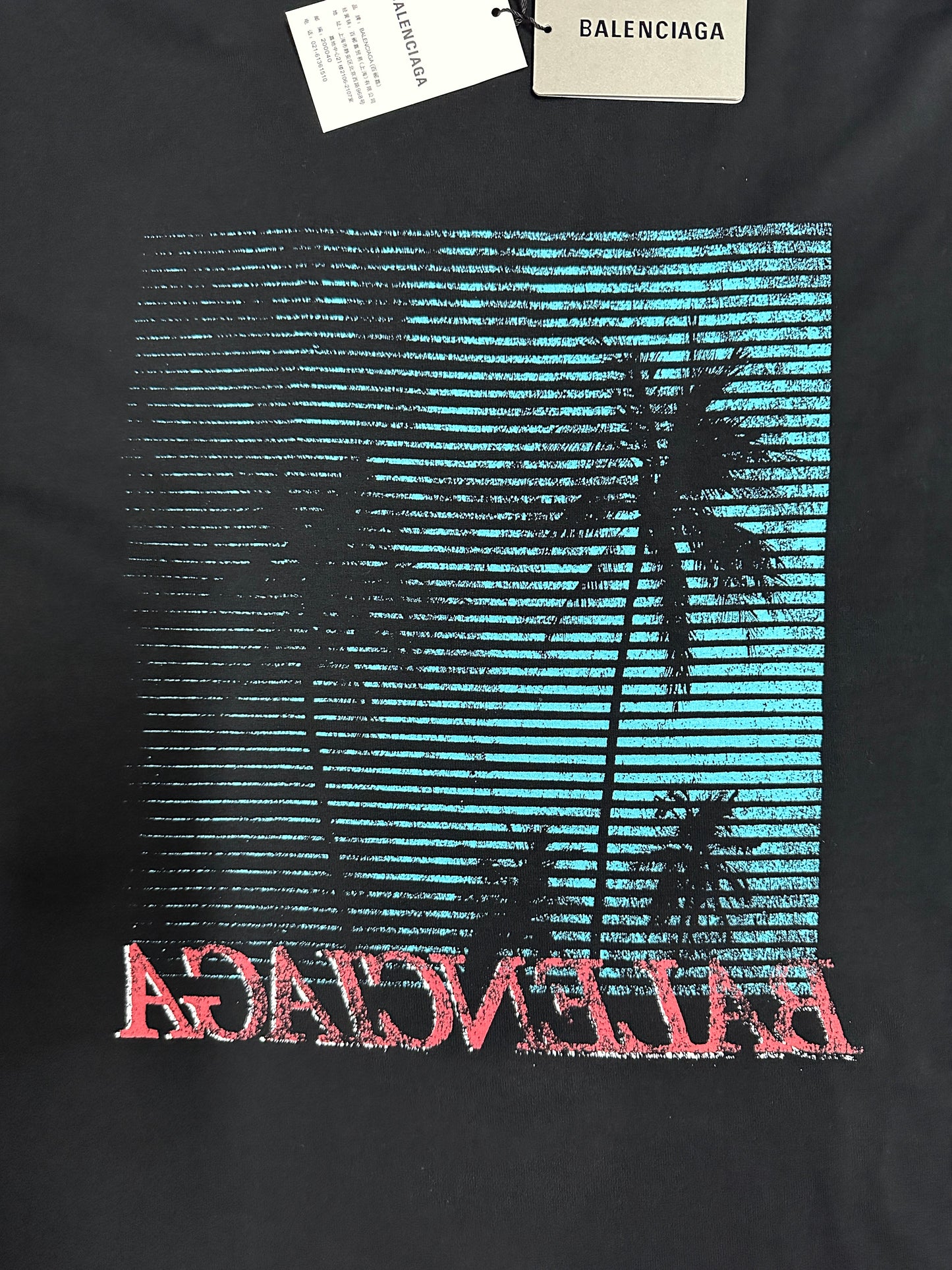 Balenciaga Vintage Holiday Graphic Print T-Shirt