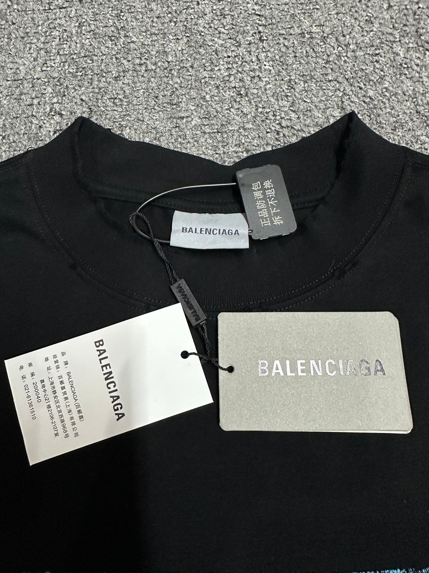 Balenciaga Vintage Holiday Graphic Print T-Shirt