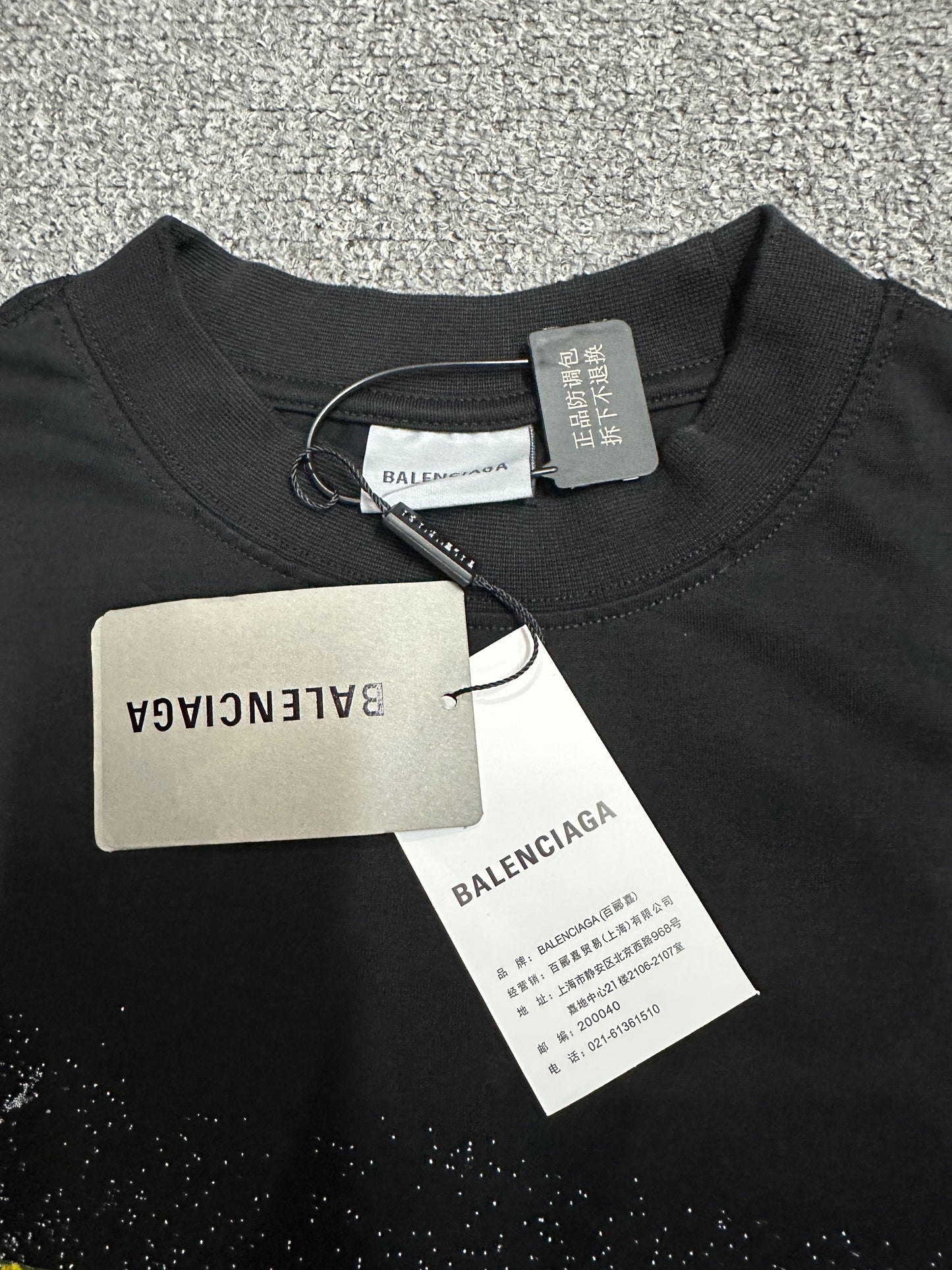 Balenciaga Messy Spray Medium Fit T-Shirt