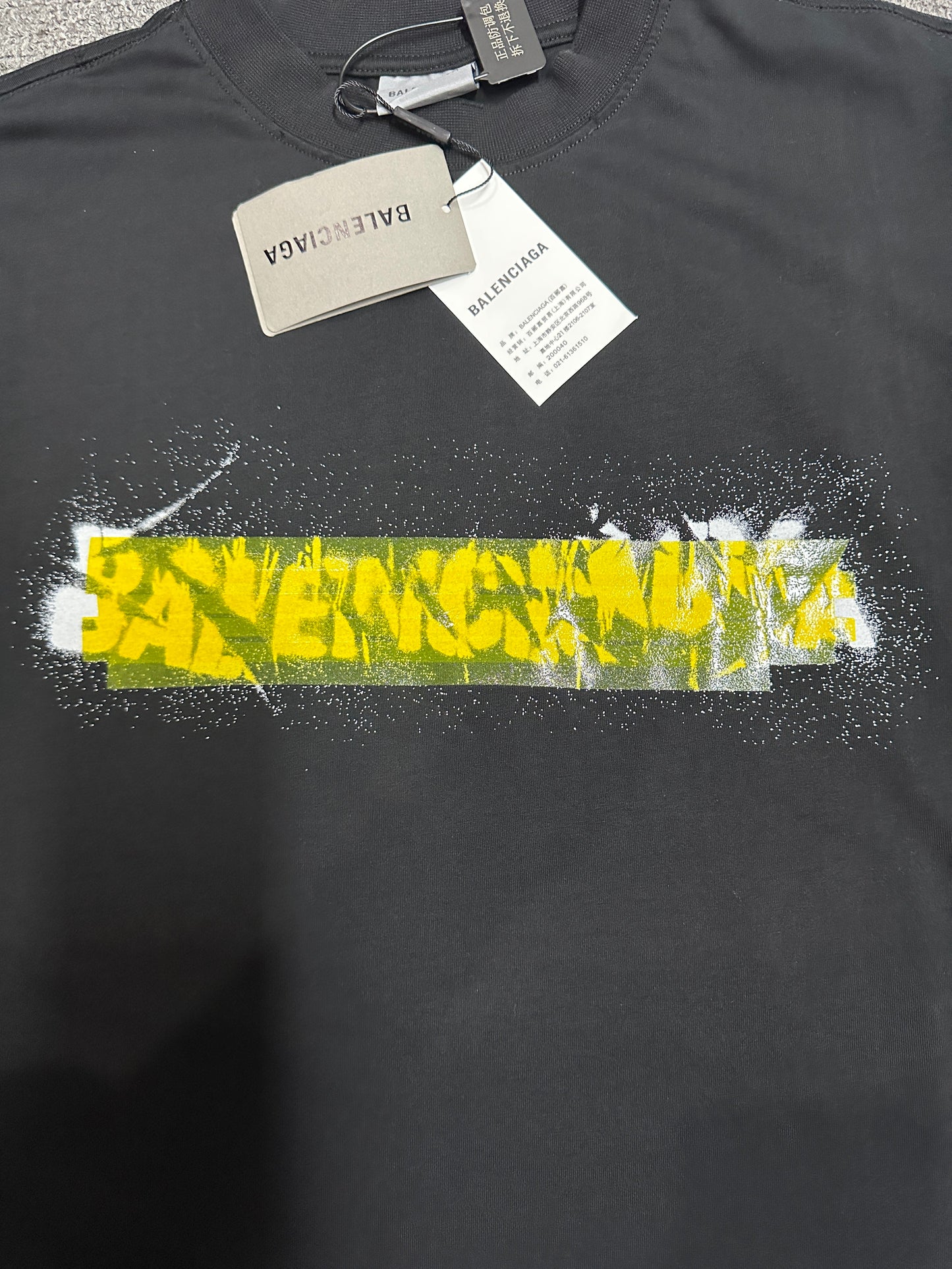 Balenciaga Messy Spray Medium Fit T-Shirt