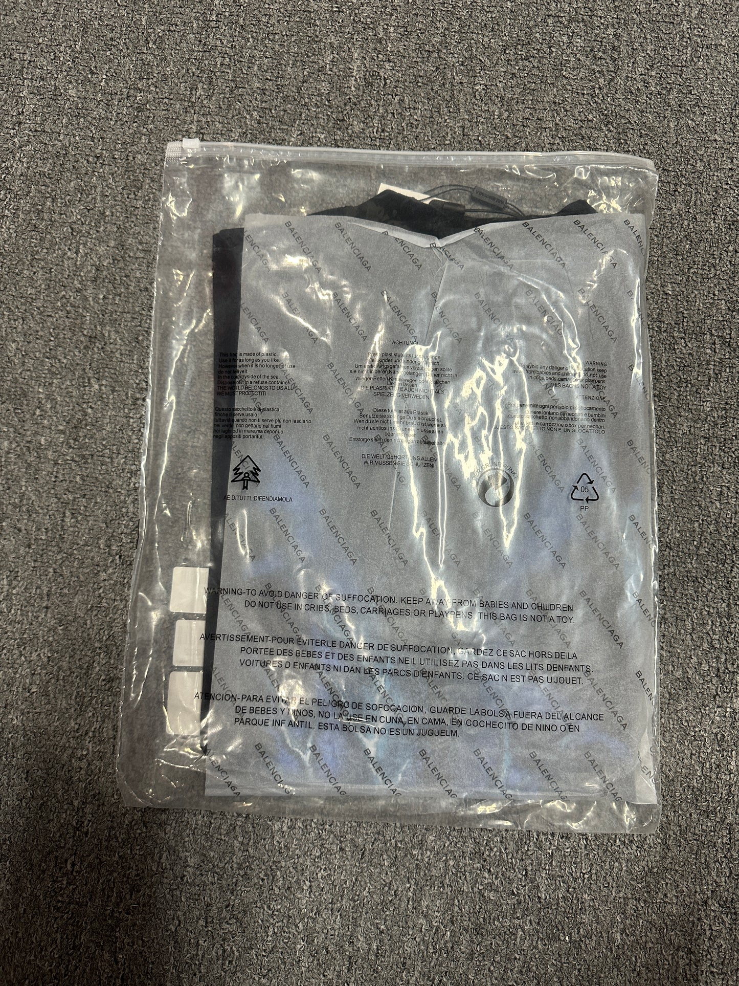 Balenciaga Paris Thunderstorm Oversized T-Shirt