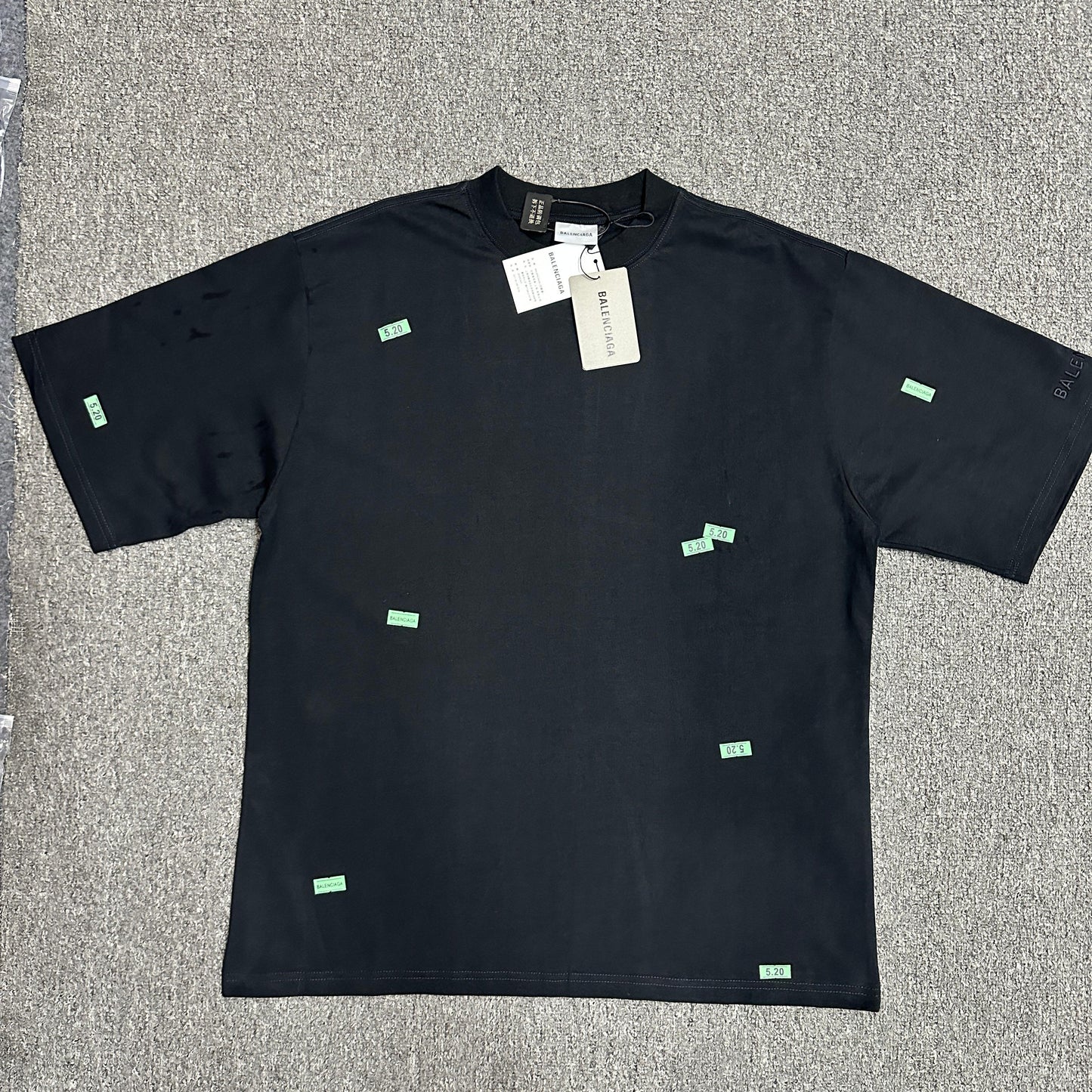 Balenciaga 520 Stickers Medium Fit T-Shirt