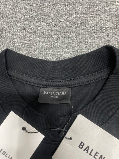 Balenciaga "Please Return To" Black Graphic T-Shirt
