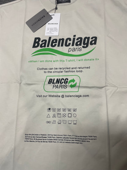 Balenciaga Dry Cleaning / Recycle Boxy T-Shirt