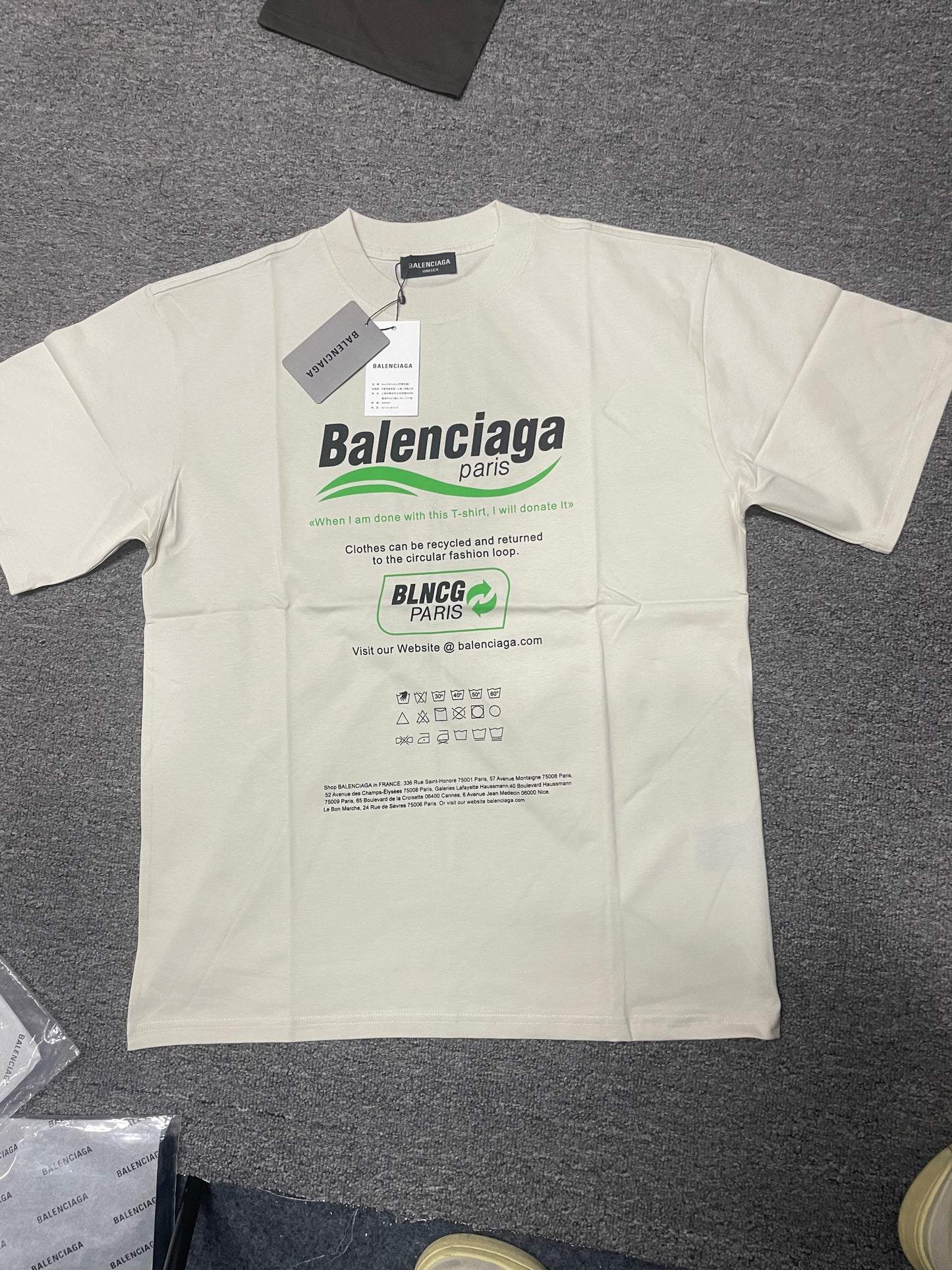 Balenciaga Dry Cleaning / Recycle Boxy T-Shirt