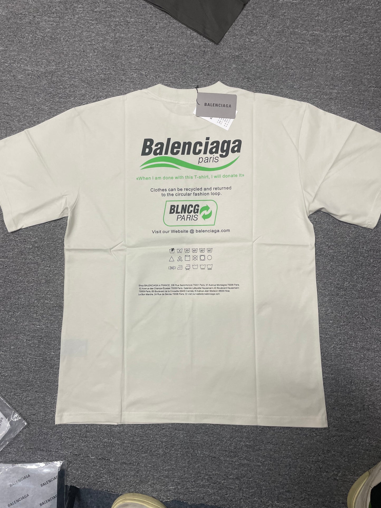 Balenciaga Dry Cleaning / Recycle Boxy T-Shirt