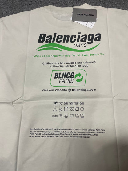 Balenciaga Dry Cleaning / Recycle Boxy T-Shirt